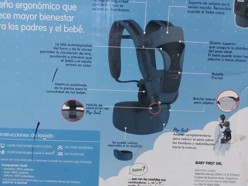 Mochila porta Bebé